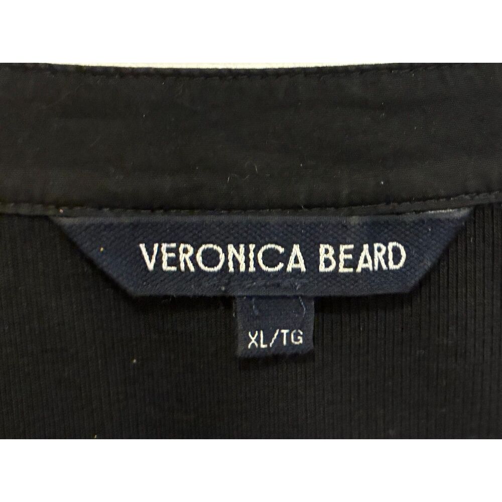 Veronica Beard Black Henley Shirt Top Blouse Women's Size XL - Picture 4 of 10